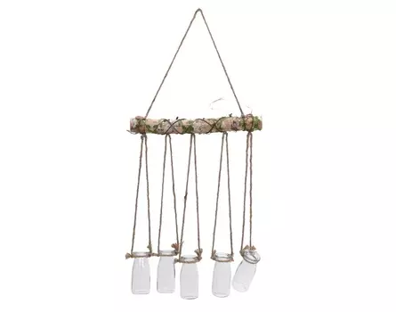 Декор настенный-кашпо с подвесом thing (to4rooms) коричневый 40x82x6 см.