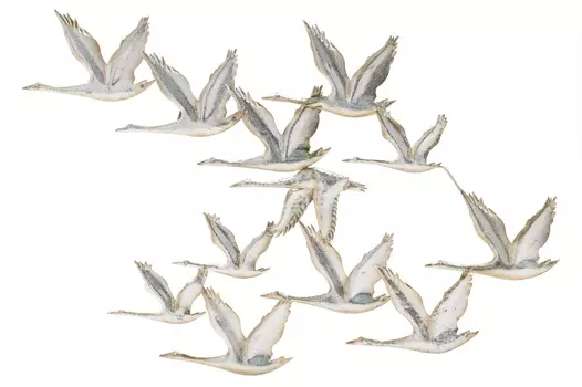 Декор настенный loup (to4rooms) серебристый 75.0x50.0x1.5 см.