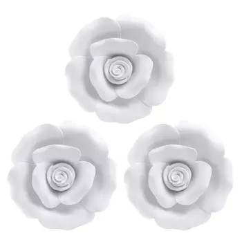 Декор настенный, набор 3 предмета demre (to4rooms) белый 2 см.