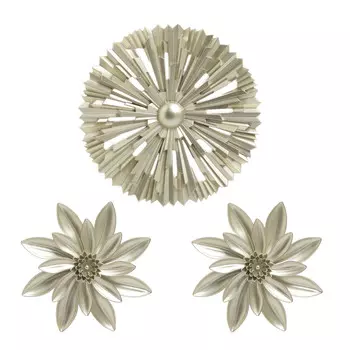 Декор настенный, набор 3 предмета oudenburg (to4rooms) золотой 2 см.