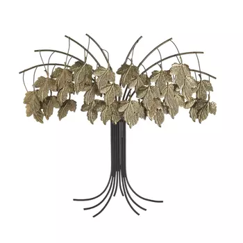Декор настенный tree (to4rooms) черный 44x38x8 см.