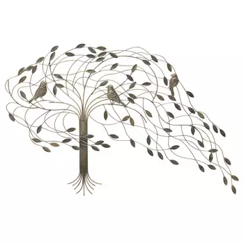 Декор настенный tree (to4rooms) серебристый 109x72x2 см.