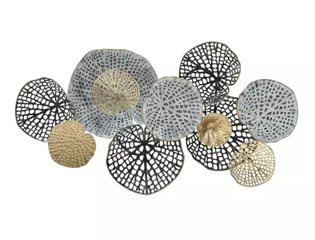 Декор настенный veil (to4rooms) серый 90x50x8 см.