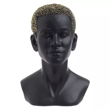 Декор настольный афро atça (to4rooms) черный 15.0x25.0x18.0 см.