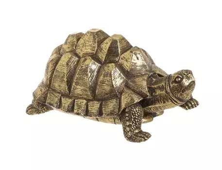 Декор настольный черепаха nafien (to4rooms) золотой 18.0x8x12.0 см.