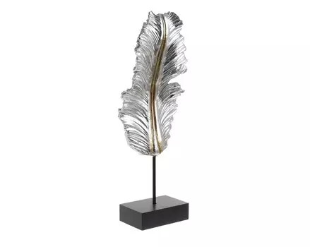 Декор настольный earnestine (to4rooms) серебристый 17.0x49.0x9.0 см.