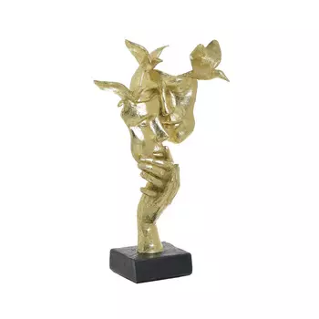 Декор настольный face reason (to4rooms) золотой 22.0x34.0x21.0 см.