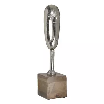 Декор настольный face (to4rooms) серебристый 10x42x10 см.