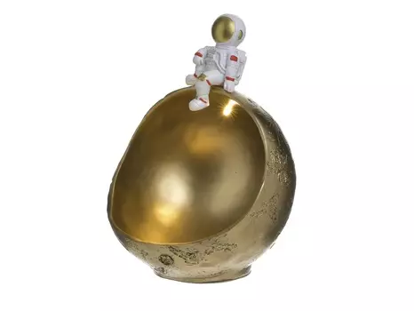 Декор настольный фонарь с led ballsh (to4rooms) золотой 20x26x20 см.