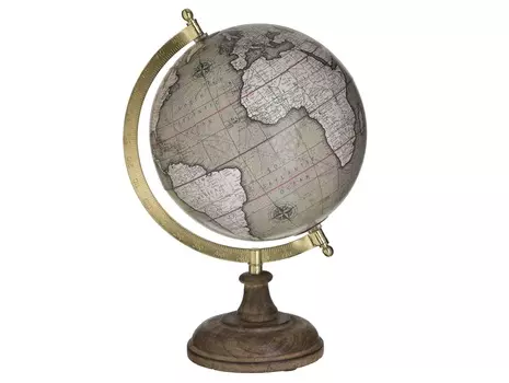Декор настольный глобус floor (to4rooms) коричневый 20x29 см.