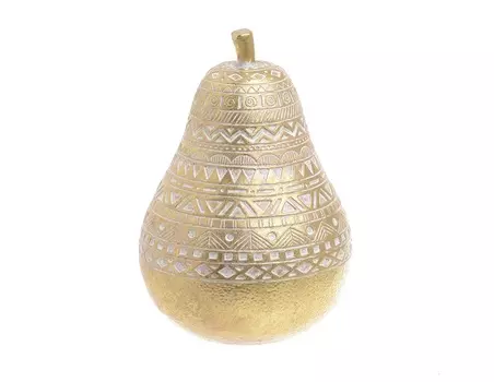 Декор настольный груша marceline (to4rooms) золотой 19 см.