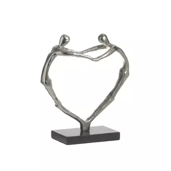 Декор настольный heart (to4rooms) серебристый 22x23x8 см.