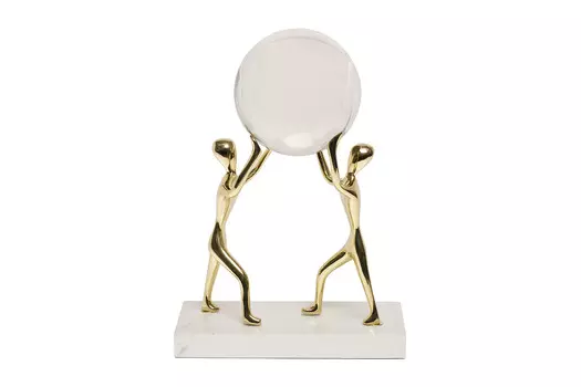 Декор настольный игра (garda decor) золотой 18x25x11 см.