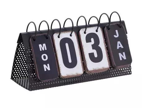 Декор настольный календарь osd (to4rooms) черный 27x14x10 см.