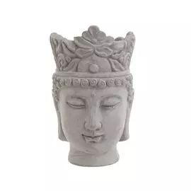 Декор настольный-кашпо buddha karabuk (to4rooms) серый 15x25x15 см.