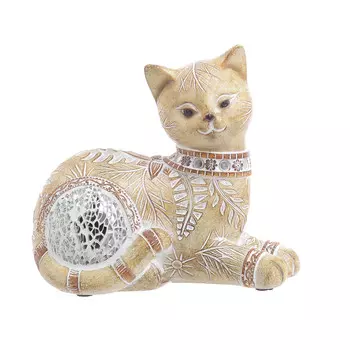 Декор настольный кошка yahshihan (to4rooms) бежевый 15.0x14.0x8.0 см.