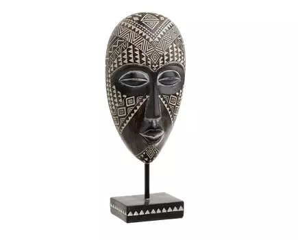 Декор настольный mask cellphine (to4rooms) серый 13x33x7 см.