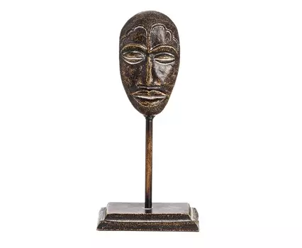 Декор настольный mask ladonn (to4rooms) золотой 14.5x8.0x30.0 см.
