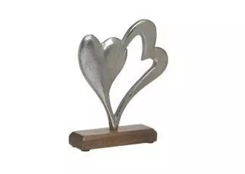 Декор настольный mussy (to4rooms) серебристый 18x22x5 см.