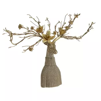 Декор настольный олень reverse (to4rooms) золотой 22x22x32 см.