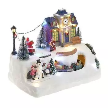 Декор настольный с led, движением и музыкальным механизмом нг nurdagi (to4rooms) мультиколор 29.0x20.0x19.0 см.