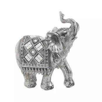 Декор настольный слон denizli (to4rooms) серебристый 13x12x5 см.