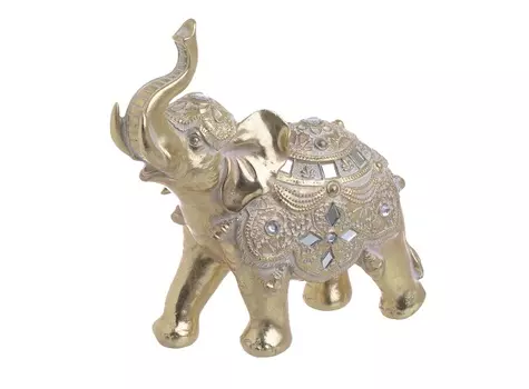 Декор настольный слон hindeloopen (to4rooms) золотой 20x20x8 см.