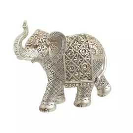 Декор настольный слон mâcon (to4rooms) серебристый 22x19x8 см.