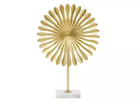 Декор настольный солнце (glasar) золотой 24.8x9.8x37.5 см.