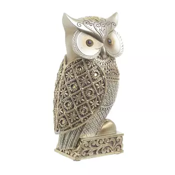 Декор настольный сова l aldosa (to4rooms) золотой 11.0x20.0x9.0 см.