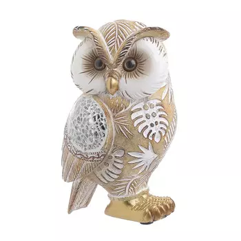 Декор настольный сова lisburn (to4rooms) бежевый 9.0x15.0x8.0 см.