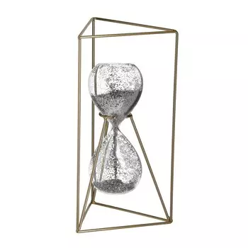 Декор настольный (to4rooms) серебристый 16x30x14 см.