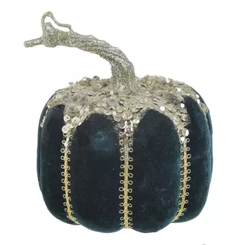 Декор настольный тыква land (to4rooms) черный 9.0 см.