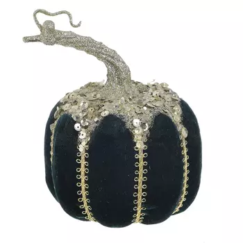 Декор настольный тыква polk (to4rooms) золотой 14 см.