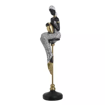 Декор настольный wheel (to4rooms) черный 11x43x10 см.