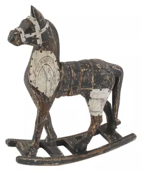 Декоративная лошадка (to4rooms) черный 32x38x10 см.