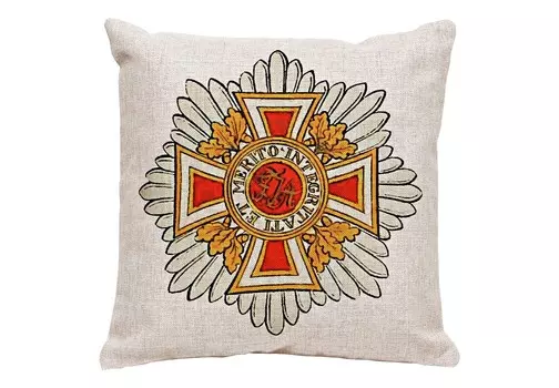 Декоративная подушка «австрийский императорский орден леопольда» (object desire) оранжевый 45.0x45.0x15.0 см.