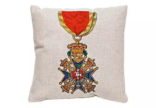 Декоративная подушка «орден генриха льва, бавария» (object desire) мультиколор 45.0x45.0x15.0 см.