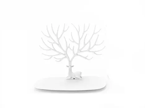 Декоративный органайзер для украшений deer (qualy) белый 22x24x15 см.