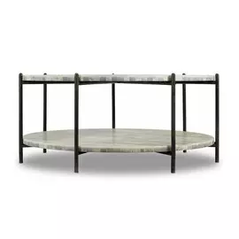 Декоративный столик blythe (gramercy) белый 102x46x102 см.