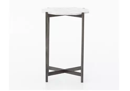 Декоративный столик marlow (gramercy) белый 38x56x38 см.