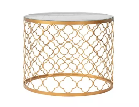 Декоративный столик philipp (gramercy) золотой 57x44x57 см.