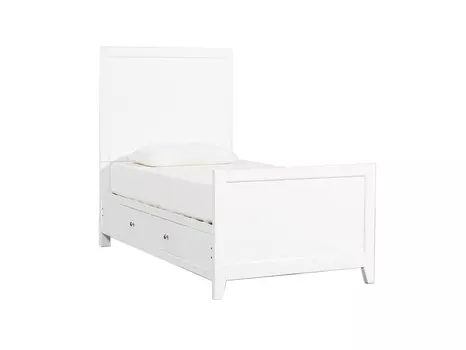 Деревянная кровать bayside (myfurnish) белый 100.0x142.0x200.0 см.