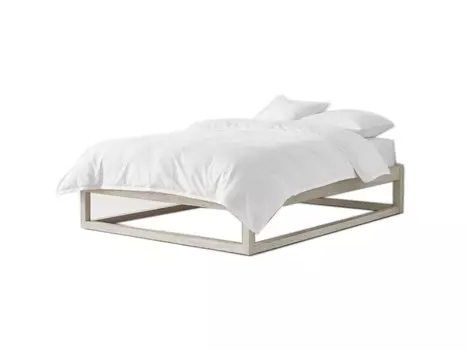 Деревянная кровать laguna (myfurnish) бежевый 160x35x200 см.