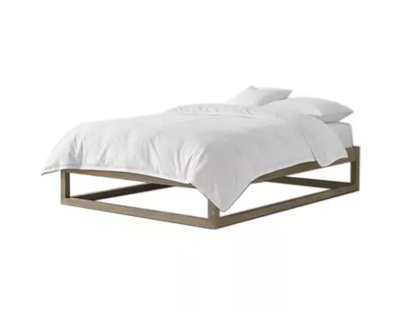 Деревянная кровать laguna (myfurnish) коричневый 160x35x200 см.