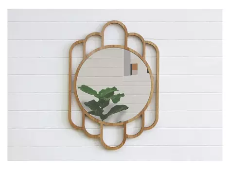 Деревянное зеркало santa b (banska) коричневый 65x80x5 см.