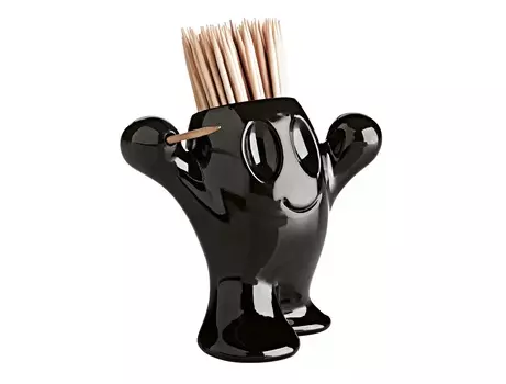 Держатель для зубочисток pic nix (koziol) черный 7x9x5 см.