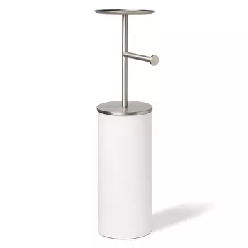 Держатель-органайзер для туалетной бумаги potaloo (umbra) белый 22x64x17 см.