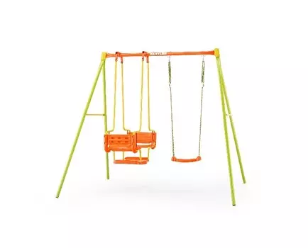 Детские качели двойные “set 3” (kettler) зеленый 230x202x185 см.