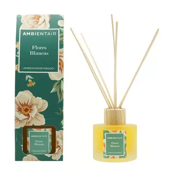 Диффузор ароматический «белые цветы» 100 мл (ambientair) прозрачный 19 см.